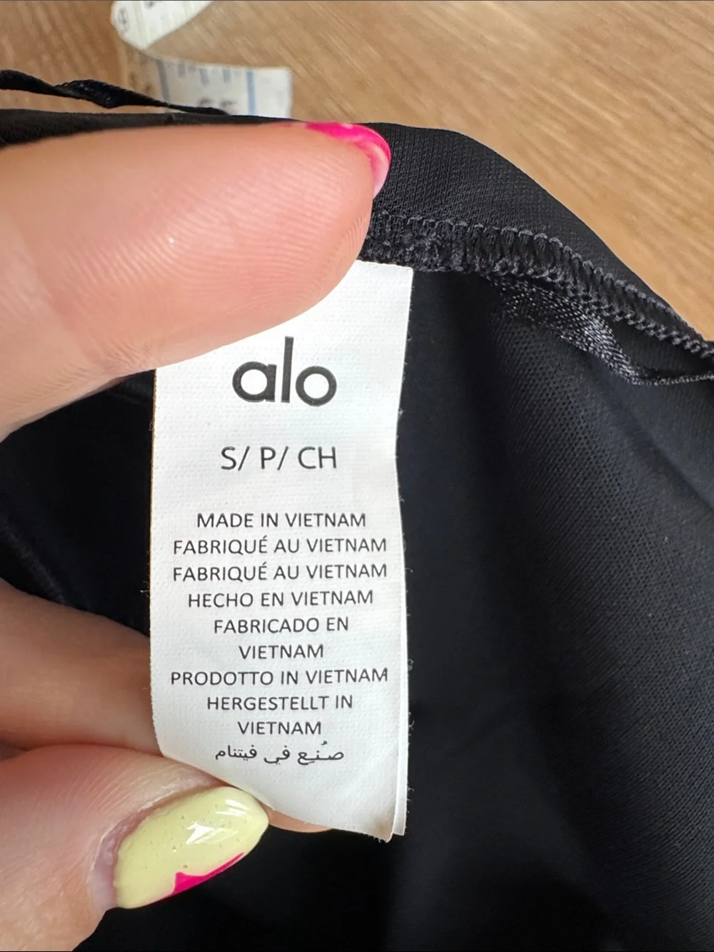 ALO Yoga One-Shoulder Black Crop Tank